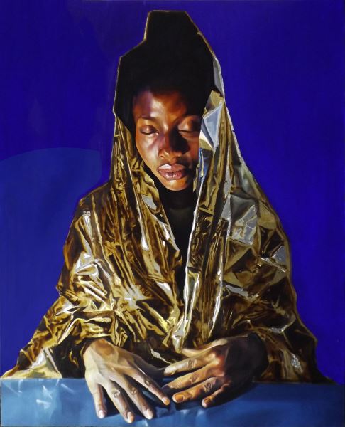Migrant Mother II - Painting - Salvatore Alessi